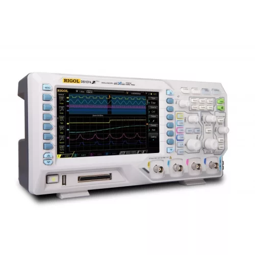  Rigol DS1074Z-S Plus, 4 csat, 70MHz, 1 GSa/s, 24 Mpts digitális oszcilloszkóp + függvénygenerátor